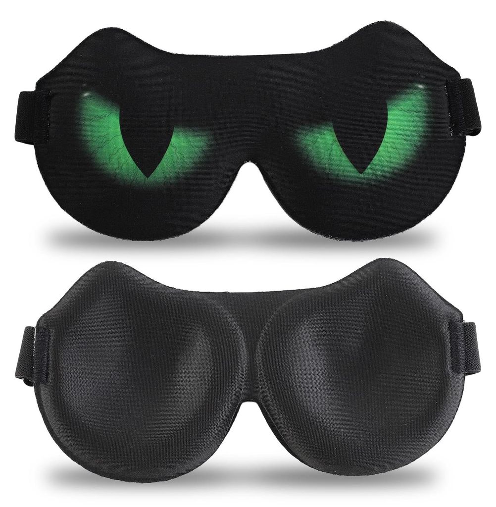 Schlafmaske für Kinder, Schlafmaske für Jungen, 3D-Schlafmaske mit verstellbarem Riemen für Seitenschläfer, Augenmaske