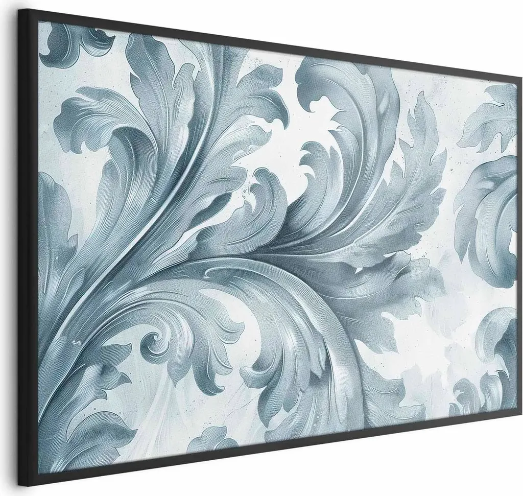 Poster Tecnico Ornamento Pietra 60x40 Cornice Nera per Ufficio