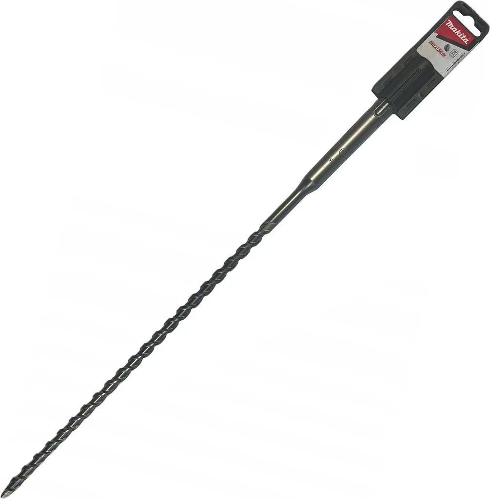 Makita SDS Max Maxi Mak 6-Sharp 14x200x340mm, punta professionale per forare calcestruzzo e muratura, alta precisione, 6 taglienti, design robusto, sistema SDS Max, colore metallizzato.