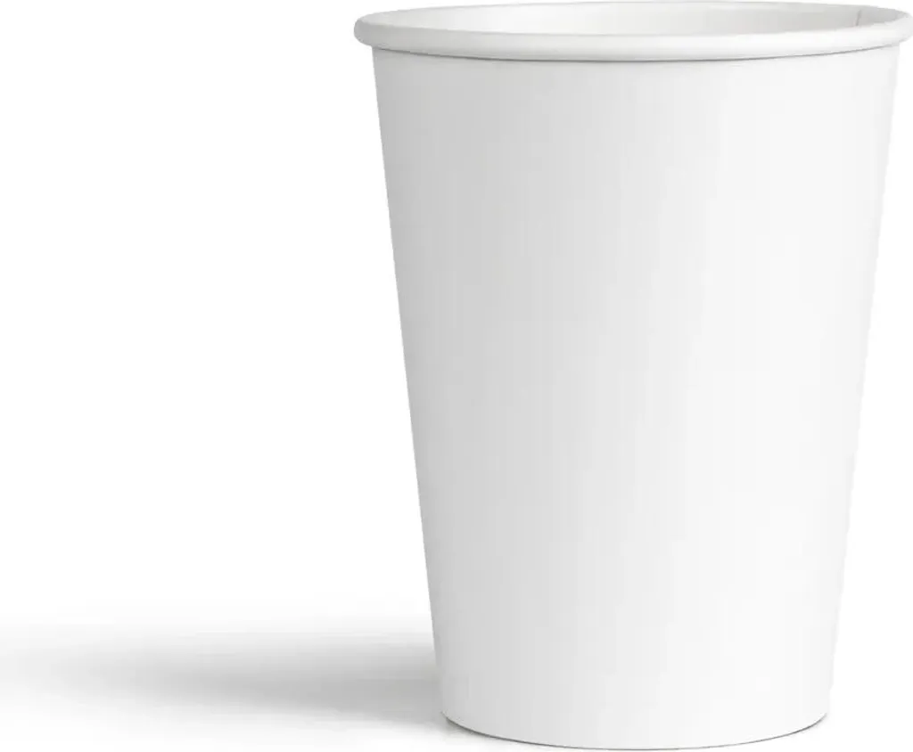 Gobelet en carton blanc 250 ml de 80 mm - Lot de 100 gobelets jetables