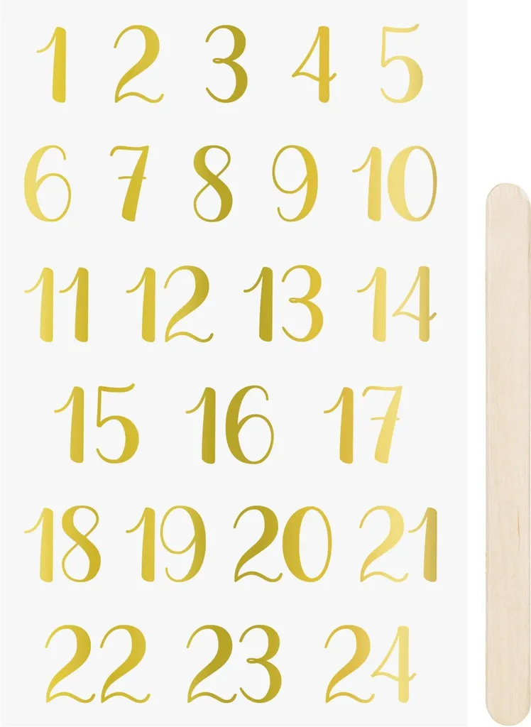 Décalcomanie à sec RubSticker pour calendrier de l'Avent Heyda 203780943