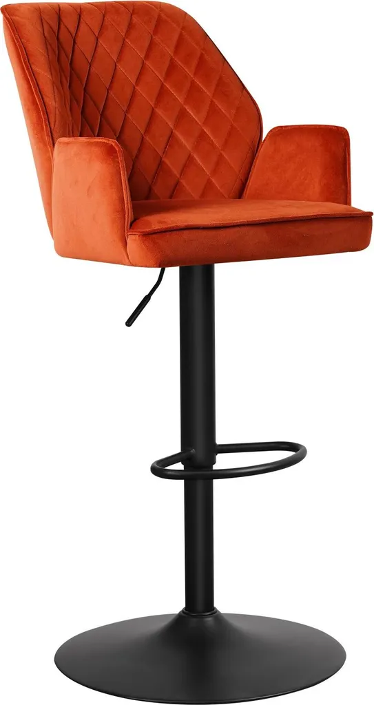 Tabouret Roma velours cuivre : fini le mal de dos avec ce siège réglable