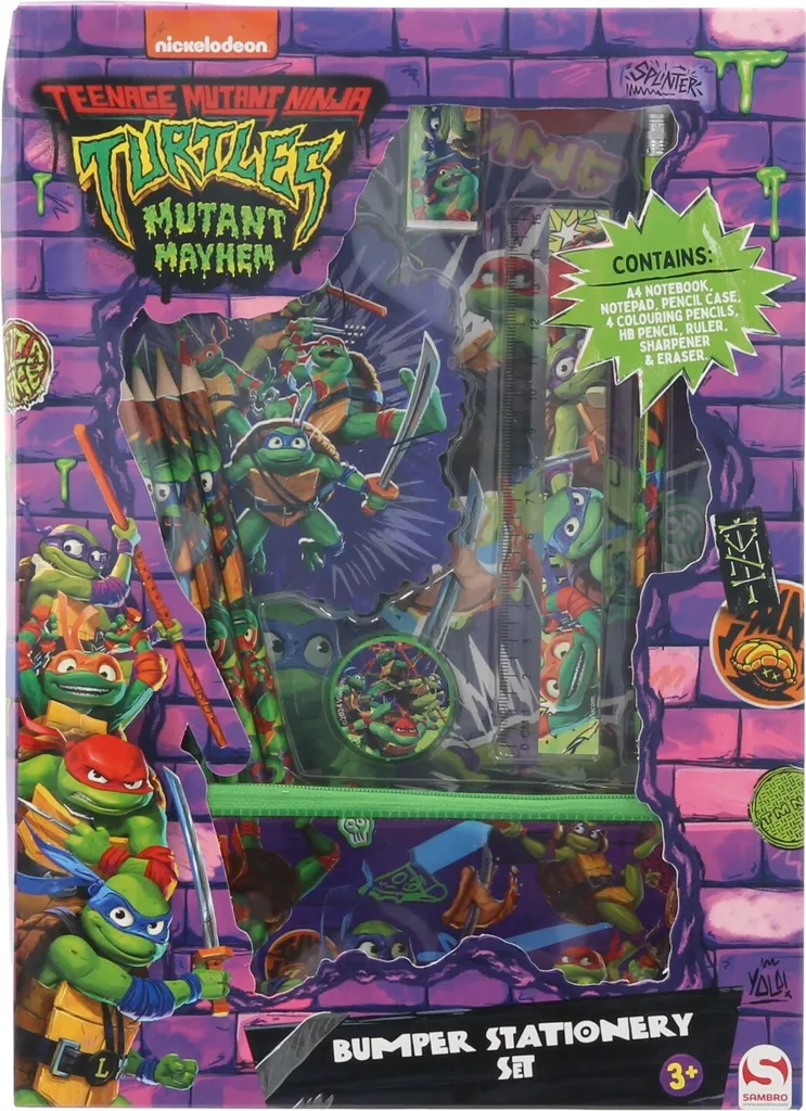 Set di scrittura Teenage Mutant Ninja Turtles - Regalo perfetto per i bambini