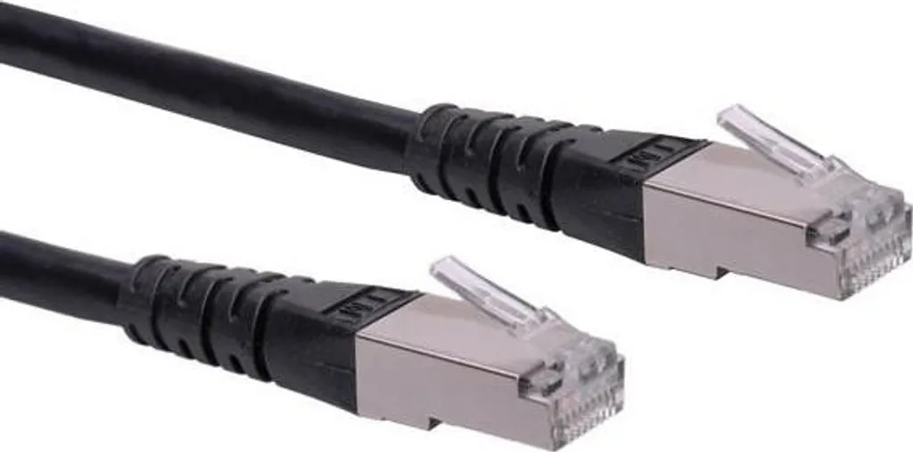 Cavo Ethernet Roline Cat6 S/FTP 0.3m Nero - Cavo Patch Professionale