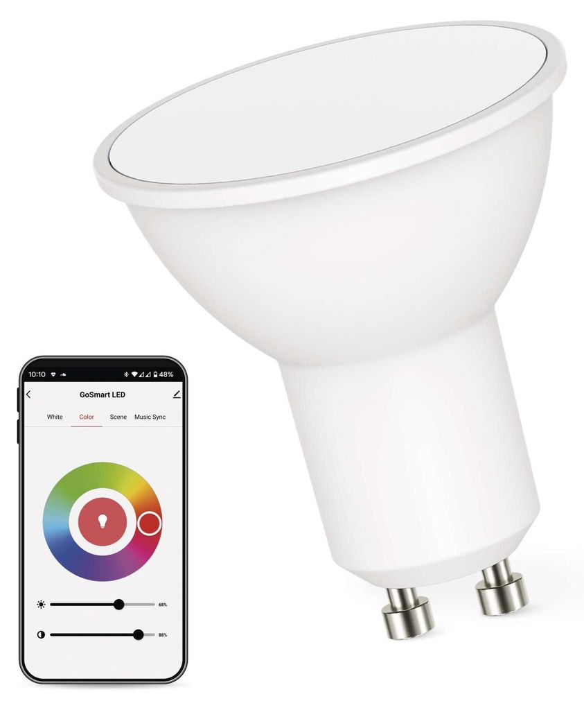 LED Lampe GoSmart MR16 / GU10 / 4,8 W (35 W) / 400 lm / RGB / dimmbar / WiFi