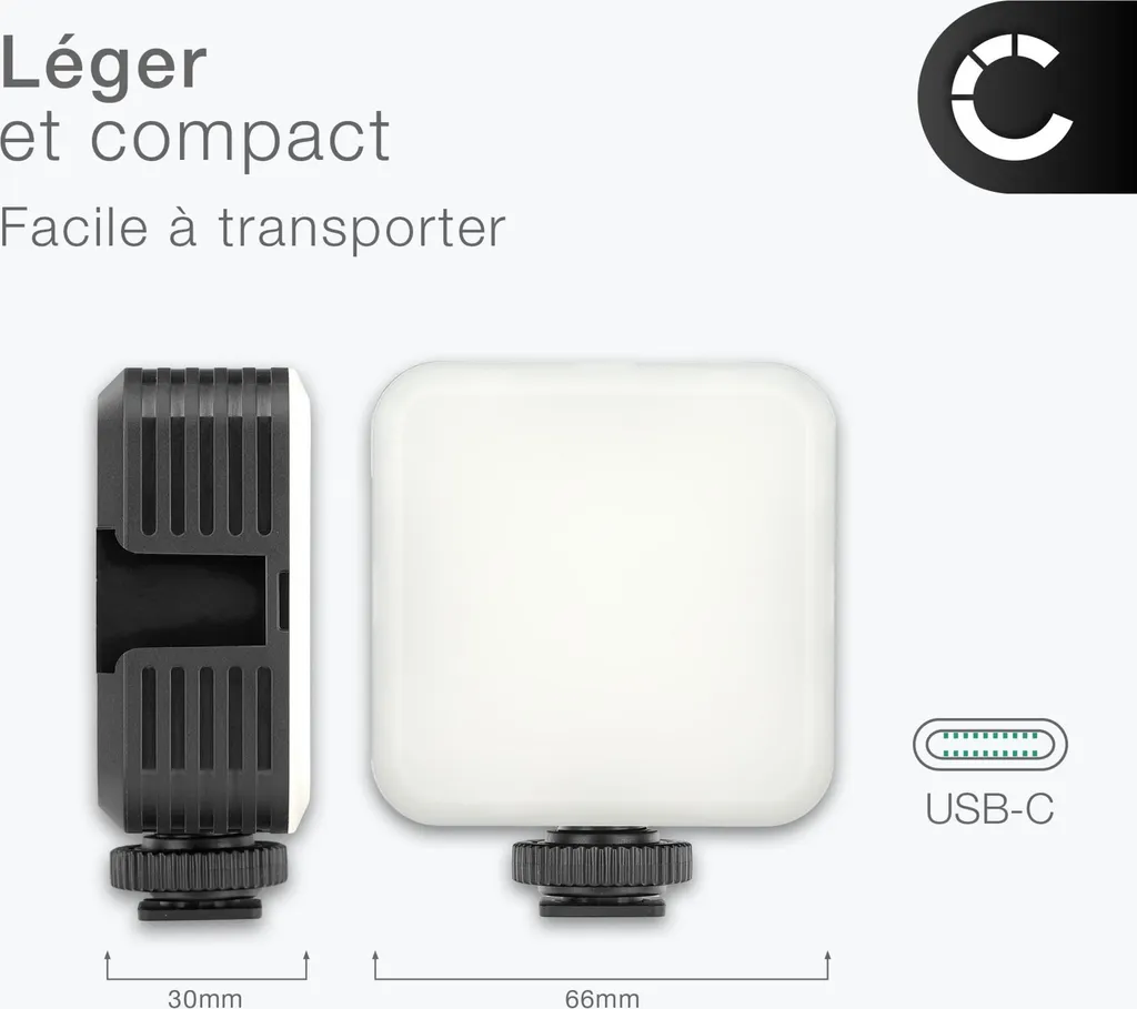 Éclairage LED RGB pour visioconférence et vlogging sur smartphone - 4
