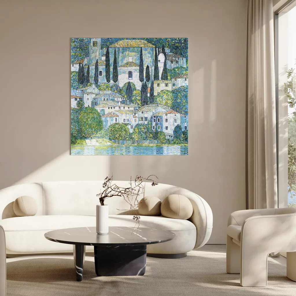 Quadro in tessuto non tessuto - Chiesa di Casson 60x60 cm Riproduzioni l-G-10031-b-a - 4