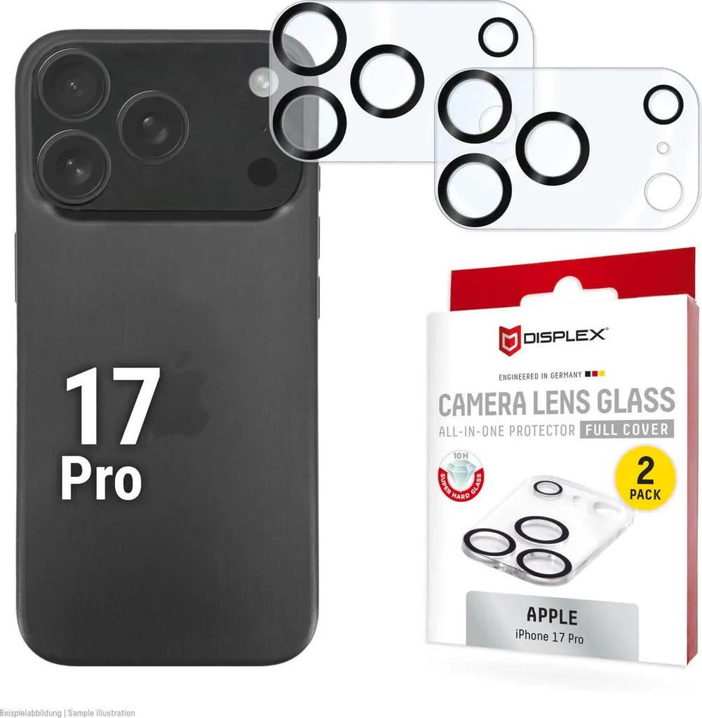 Protezione Fotocamera Displex CamGlass 10H per iPhone e Samsung