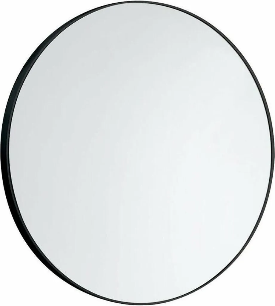 Miroir mural circulaire noir mat 60cm - Objet de décoration pour maison