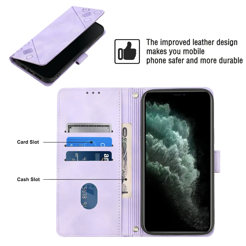 Custodia iPhone 11 Pro Blu: Portafoglio in Finto Cuoio con Cerniera