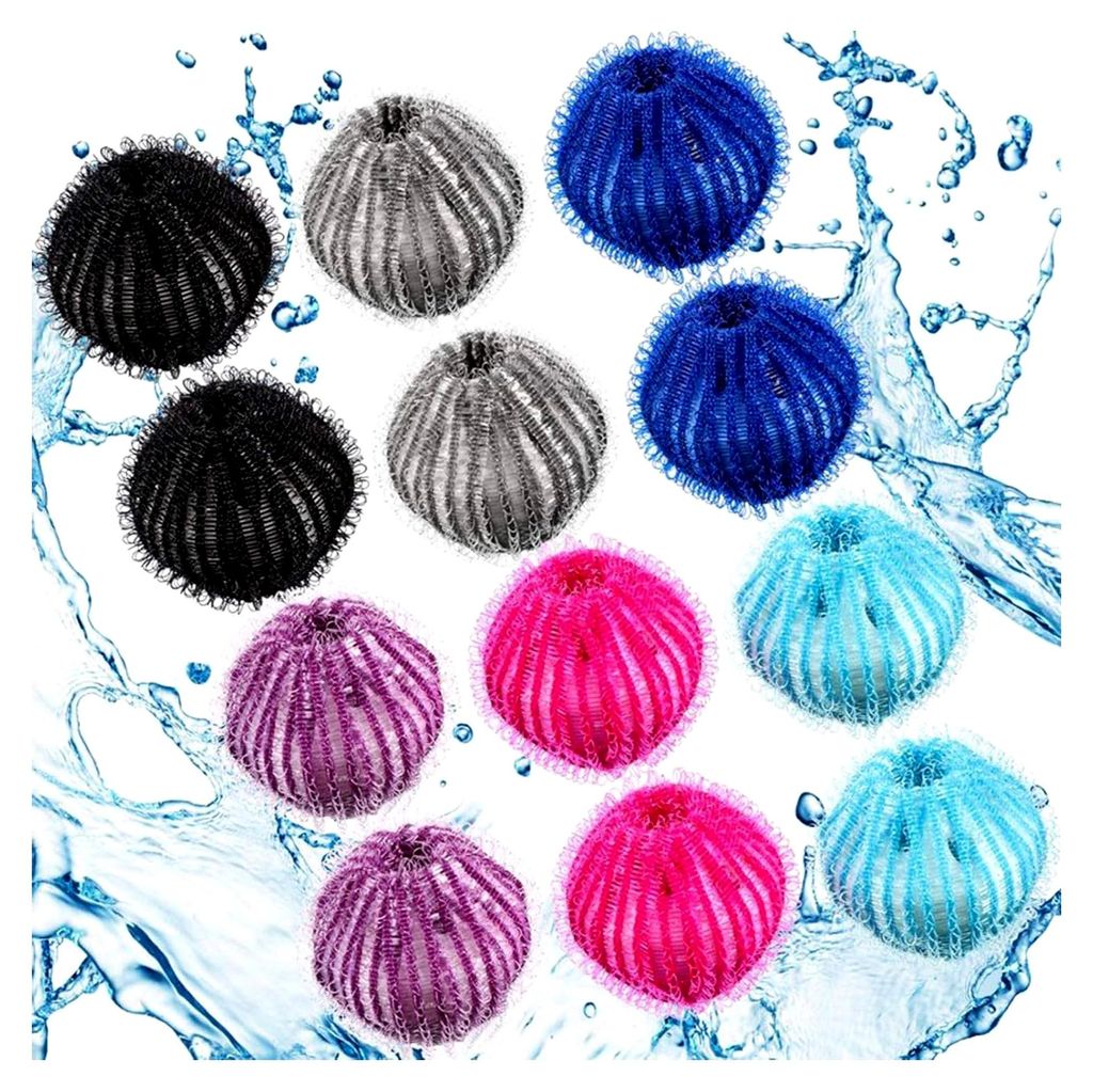 Tierhaarentferner für Waschmaschinen, Haarfänger Flusensiebe, Fusselball und Fusselfänger, Waschmaschinenzubehör aus Nylon und PP