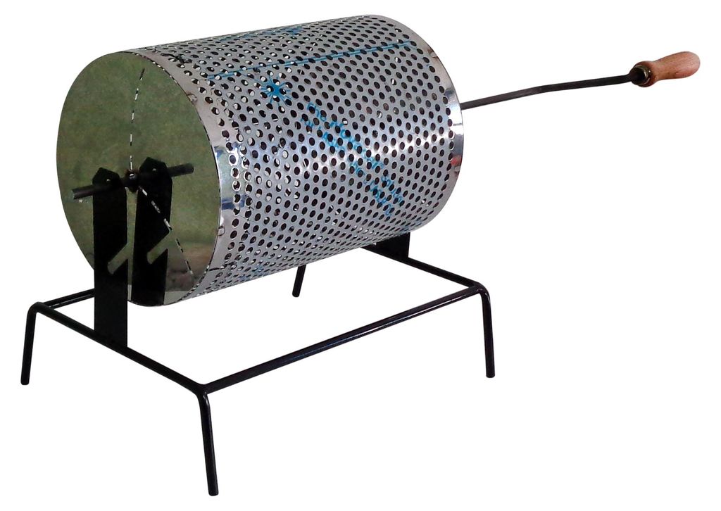 PADELLA CASTAGNE GIREVOLE inox 18/10 D25X35 cm Immagine del prodotto 
