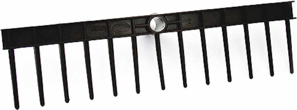 PROREGAL Gartenharke, Kunststoff, 13 Zinken, ohne Griff
