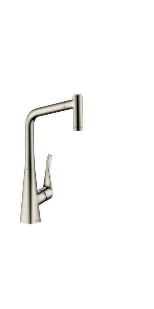 hansgrohe Einhebel-Küchenmischer 320 METRIS DN 15, mit sBox, Ausziehbrause Edelstahl-Optik