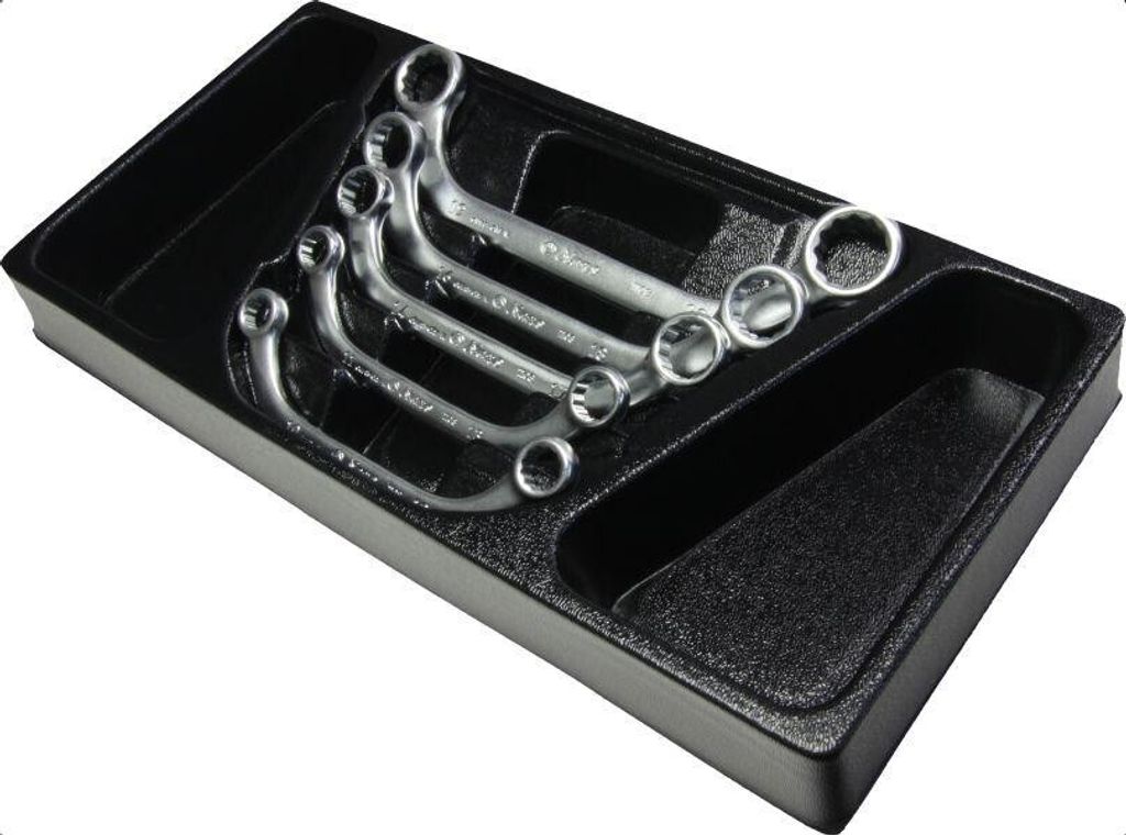Werkzeugset TT-36, 5-teilig, gewölbt, gekröpft, doppelseitig, 380x190x45 mm