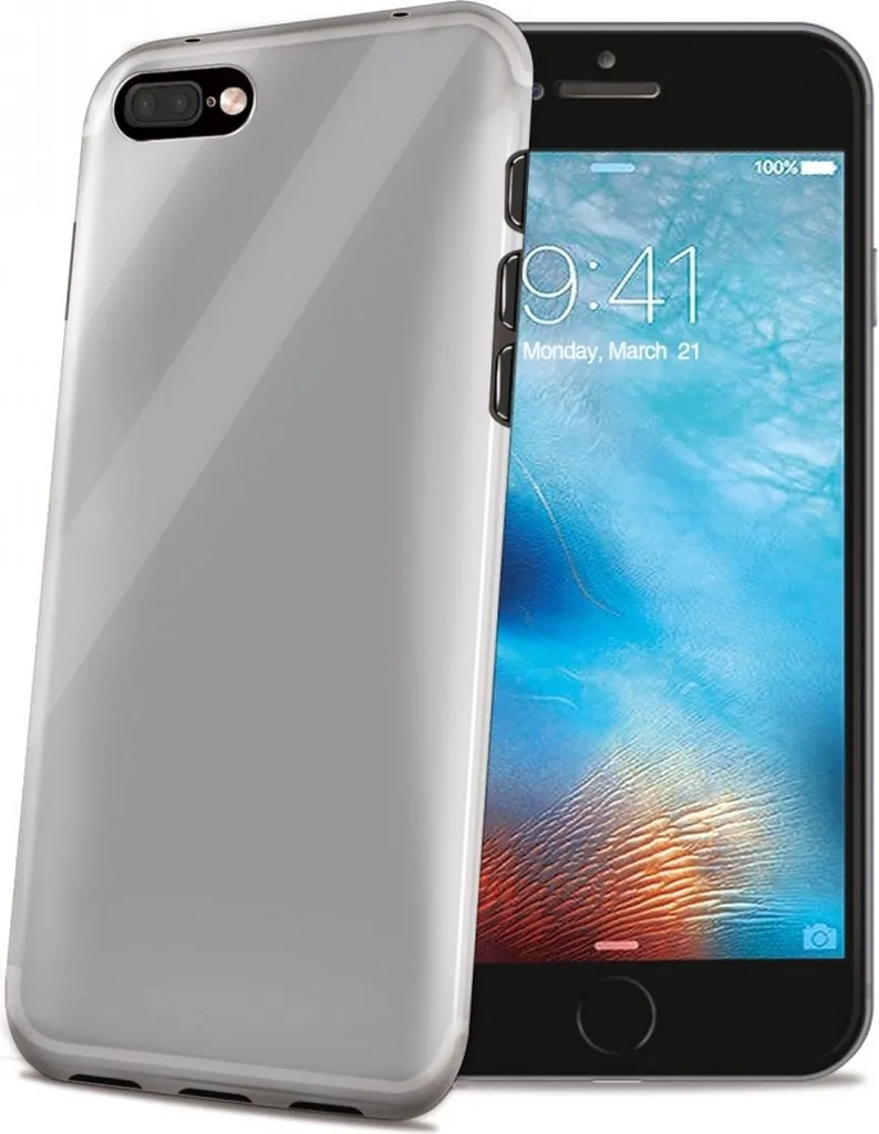 Custodia Celly GELSKIN800 per iPhone 7 | Cover Trasparente Anti-Shock