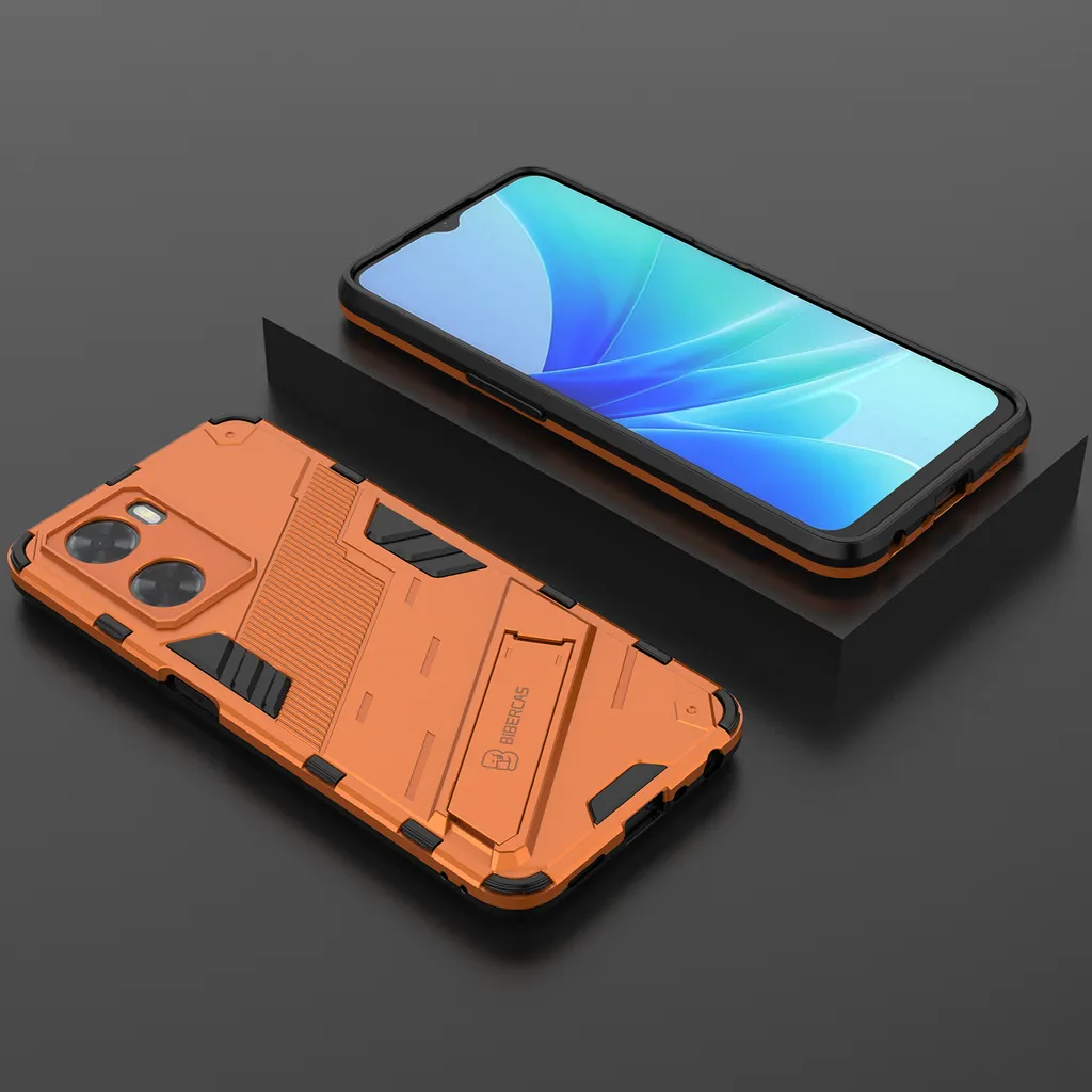 ESTH® Cover per OPPO A57(4G/5G)/A77(4G/5G)/A77s/A57s Custodia in Silicone a Antiurto 360° con Protezione dello Schermo, Rugged Doppia Bumper Trasparente Case Integrale Cover, Blu Scuro