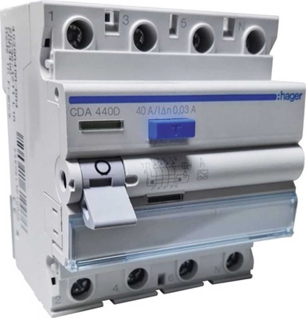 Hager CDA 440 D FI Schutzschalter Produktbild 