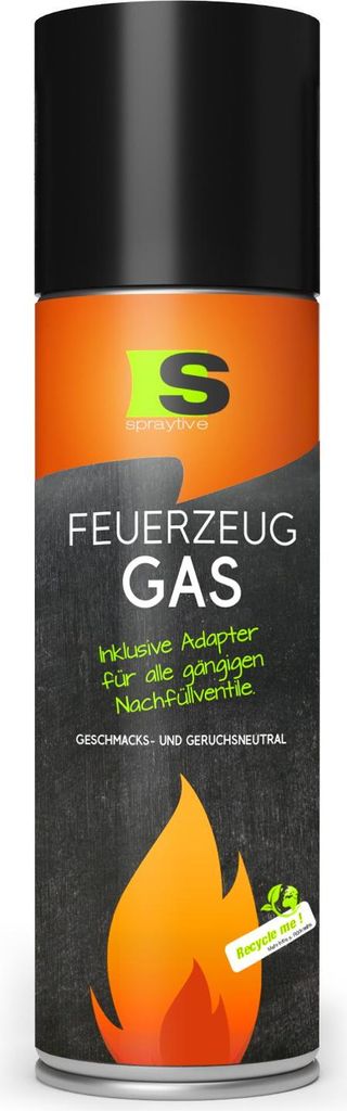 Spraytive 1x 500ml XXL Butangas für Flambierbrenner & Produktbild 