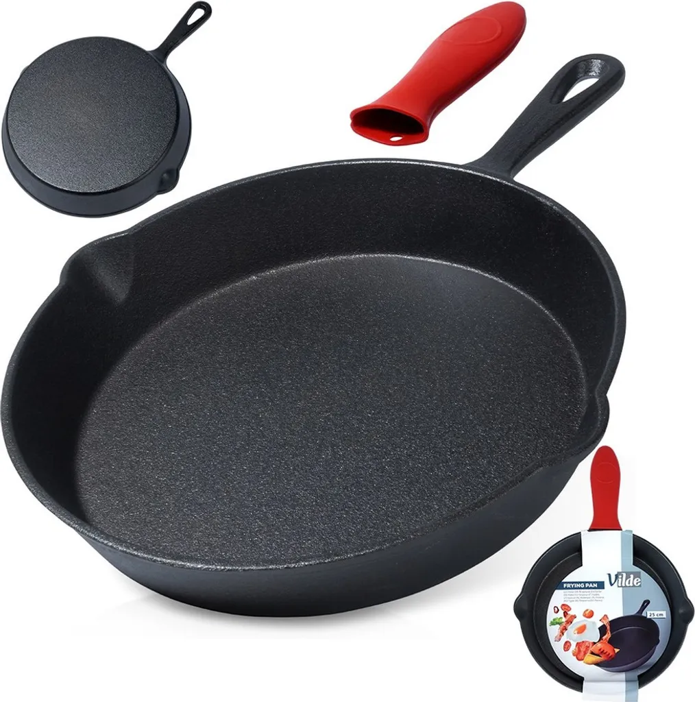 2 Manici In Silicone Per Pentole – Termici, Antiscivolo, Resistenti Al Calore (230°C) – Per Padelle, Wok, Ghisa – Rosso E Nero