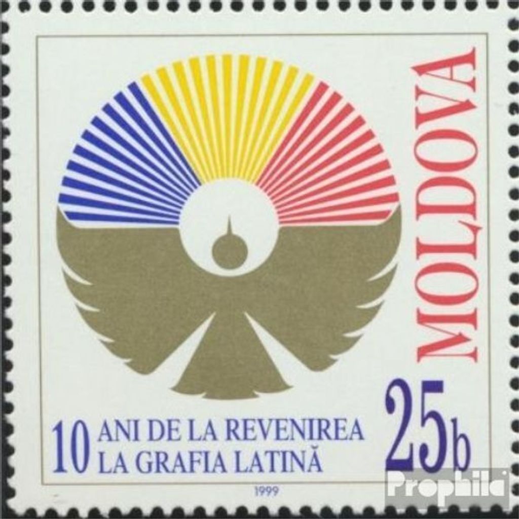 Briefmarken Moldawien 1999 Mi 327 (kompl.Ausg.) postfrisch Rückkehr lateinisches Alphabet