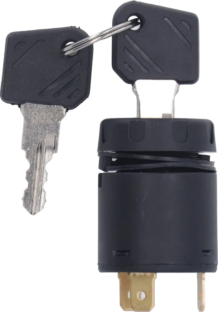 Interruttore di accensione starter in acciaio inossidabile Interruttore di accensione a chiave universale per trattore carrello elevatore veicolo da costruzione