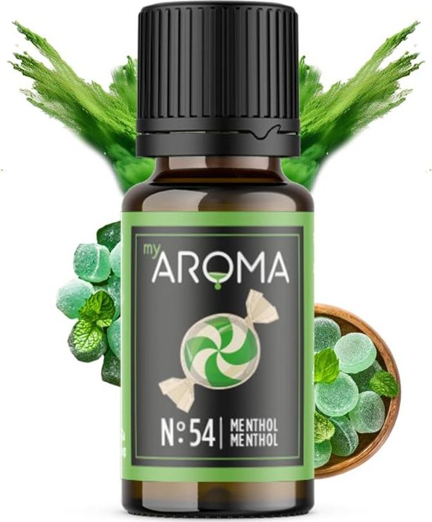 myAROMA Flavour Drops Menthol 10ml – Zuckerfrei, Kalorienfrei & Vegan