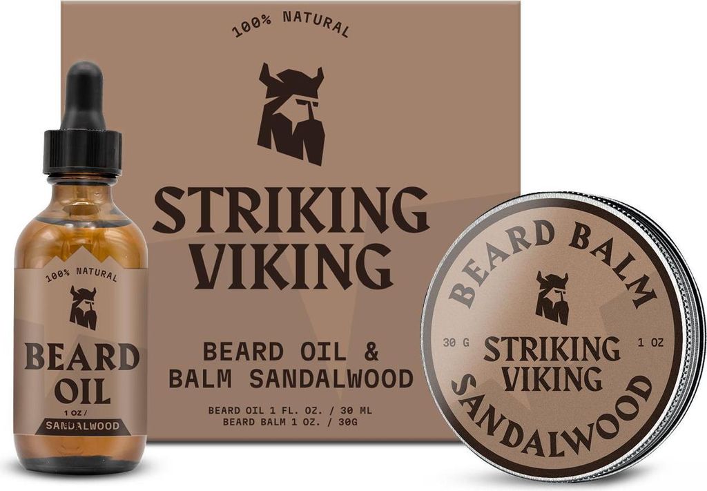 Striking Viking Bartpflege Set für Männer mit Bartöl 30 ml Produktbild 