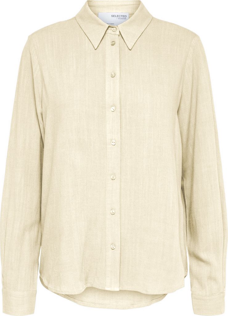 SELECTED FEMME Legere Hemd Bluse Canvas Sommer Oberteil Größe: 44