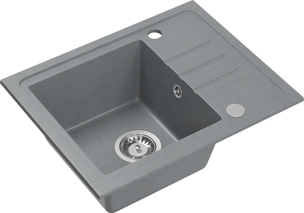 Lavello Cucina Grigio Maculato 55x44 VBChome | Design Granito Incasso