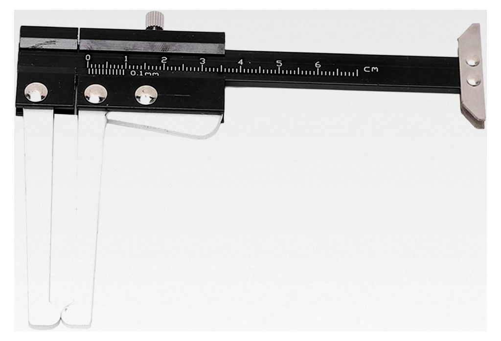 Bremsscheiben-Messwerkzeug, 0,1 mm Genauigkeit, 0-60 mm, tragbarer Bremsscheiben-Messschieber