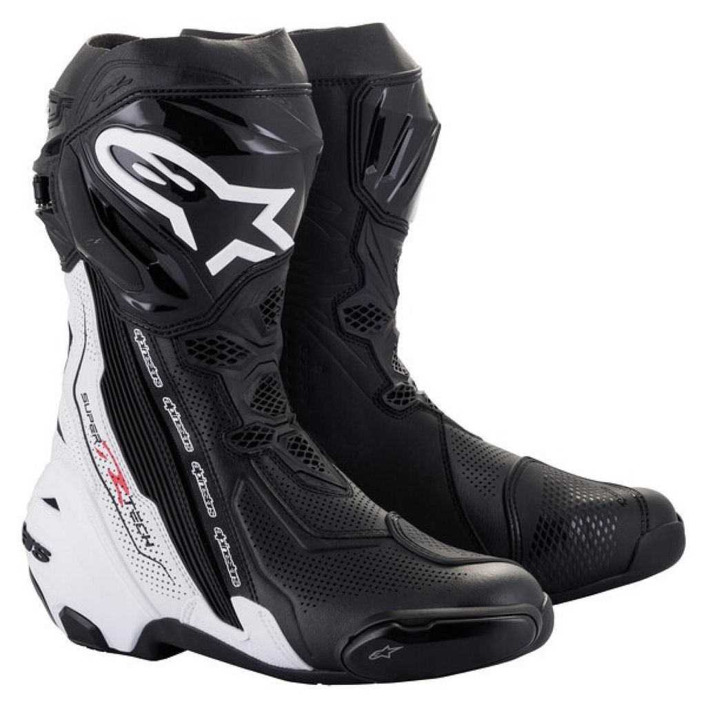 Chaussures SUPERTECH R VENTED, ALPINESTARS (noir/blanc, Image du produit 