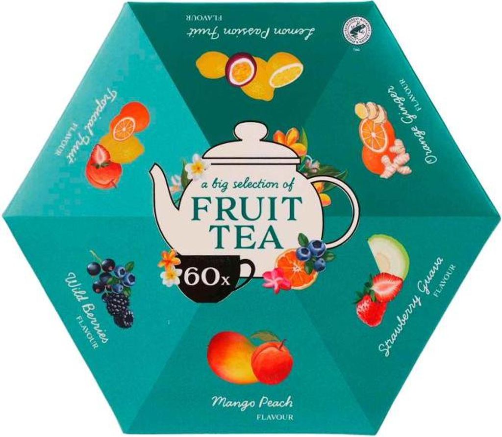 Becky's Fruit Tea Hexagon Selection Box 60er Produktbild 