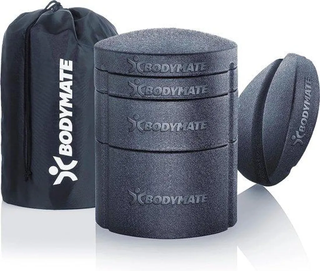 BODYMATE Kit d'étireur dorsal noir pour étirement colonne vertébrale