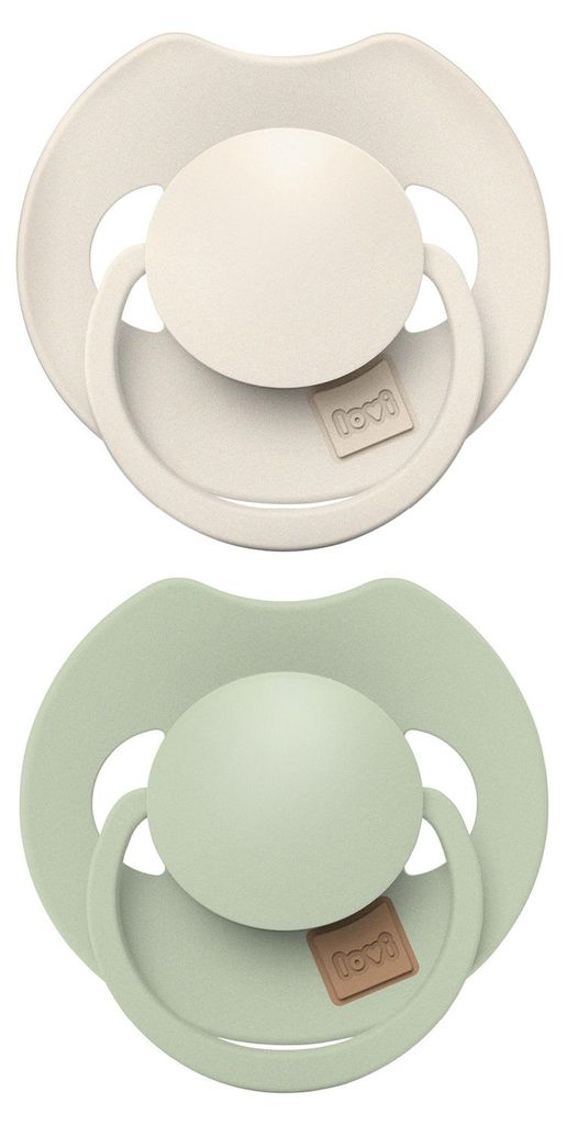 2 dynamische Schnuller Difrax Lovi Prime - 0 - 6 Monate - Grun | by Difrax