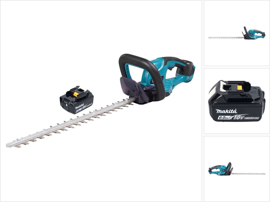 Makita DUH 507 G Akku Heckenschere 18 V 50 cm + 1x Akku 6,0 Ah - ohne Ladegerät