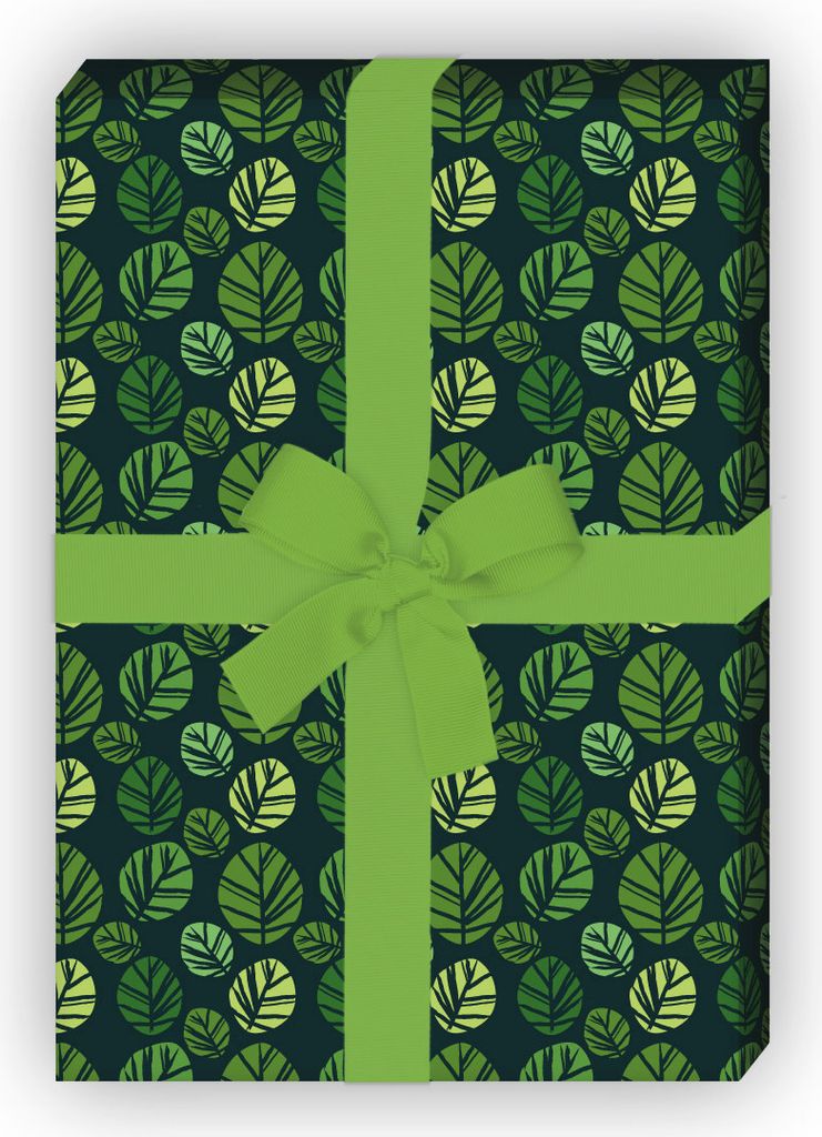 Designer Geschenkpapier Set, Dekorpapier im Batik Blättern, Produktbild 