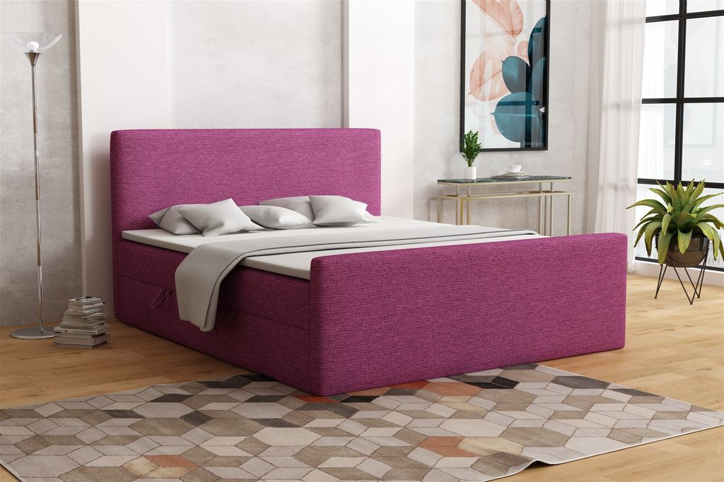 Boxspringbett Schlafzimmerbett IKAROS 180x200cm in div. Farbvarianten
