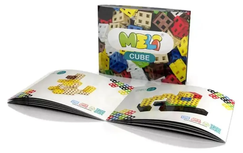 Cubes de construction 50 pcs multicolores - Jeu d'éveil créatif - 9