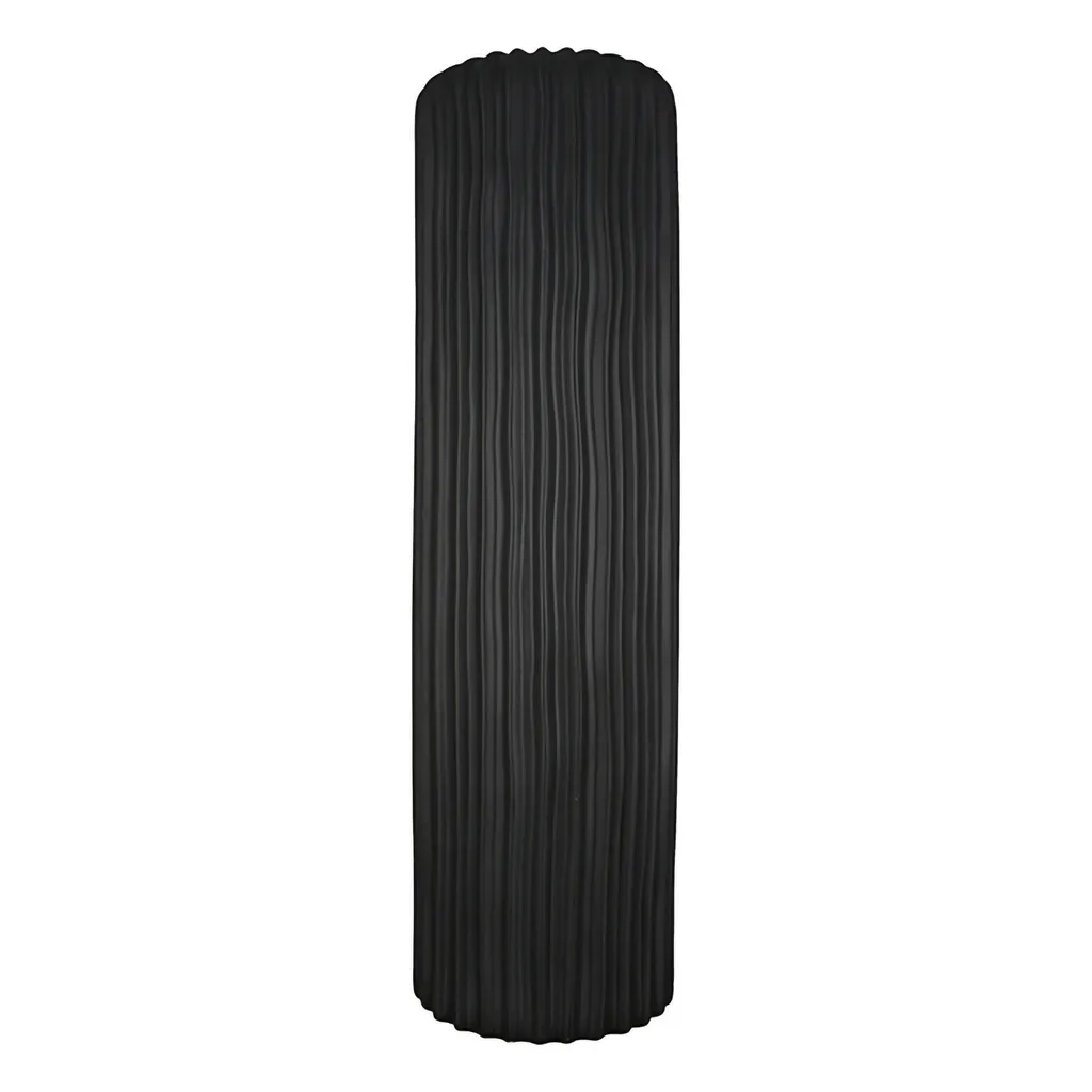 Grand Vase Soliflore Noir en Céramique Fjord 46cm pour Déco de Salon