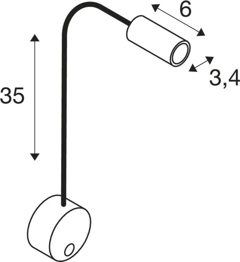 Éclairage d'Accentuation LED Flexible Blanc 3000K SLV Dio Flex Plate