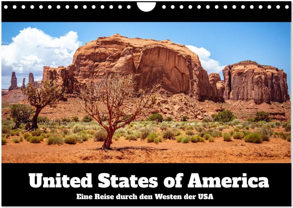 United States of America - Eine Reise durch den Westen der USA (Wandkalender 2026 DIN A4 quer), CALVENDO Monatskalender