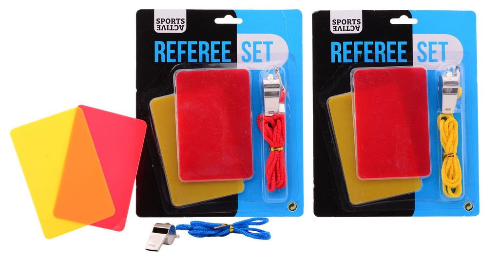Schiedsrichter-Spielset mit Pfeife 20154