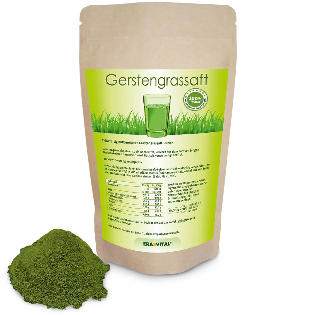 Gerstengras Saftpulver, 500 g