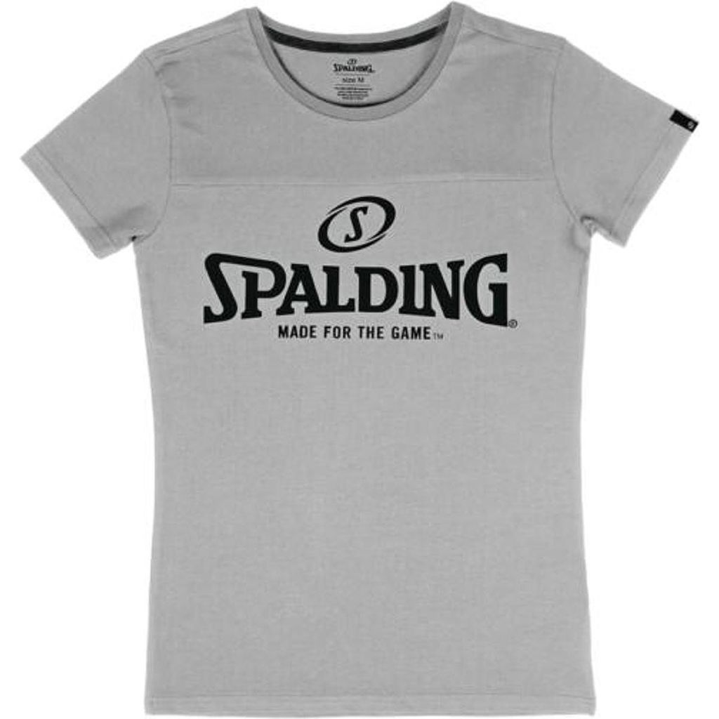 Spalding Essential Logo T-Shirt Damen - Grau Meliert