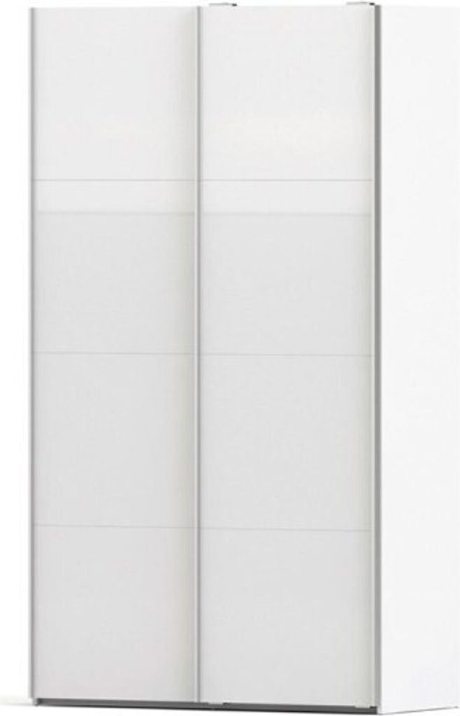 Veto Kleiderschrank A 2 türig H220 cm x B122 cm weiss, weiss hochglanz.