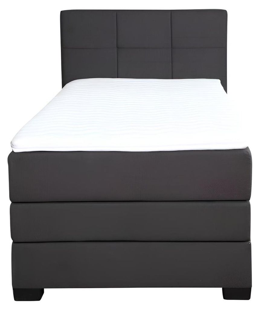Bett Boxspring Braun Design Bett XXL Big Polster Hotel Ehe Luxus Doppel Betten