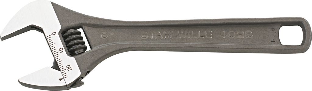 STAHLWILLE Einmaulschlüssel verstellbar max.SW 24mm L.161mm