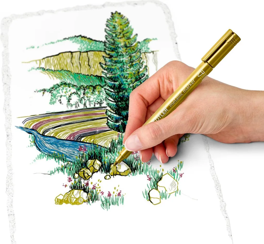 Marcatore Permanente Argento STAEDTLER | Design e Scrittura Metallic