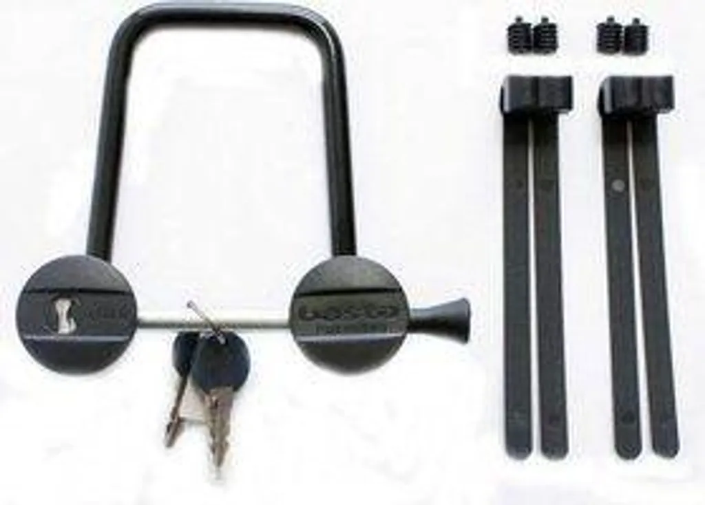 Antivol AXA Boosterlot Click-3 Anthrazit avec Support de Cadre Flex